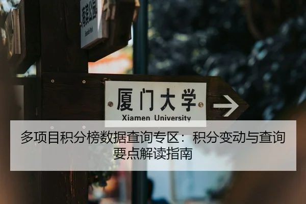 多项目积分榜数据查询专区：积分变动与查询要点解读指南